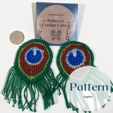 PATTERN - Peacock Feather Earrings