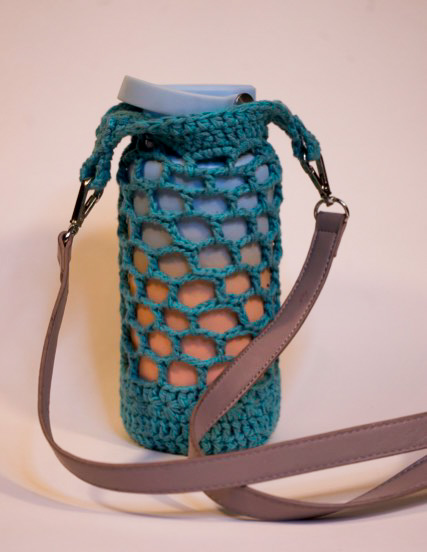 Large Water Bottle Holder- turquoise