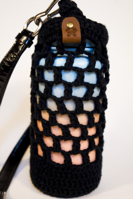 Large Water Bottle Holder- black